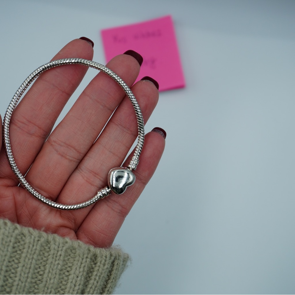 Silver Heart Charm Bracelet